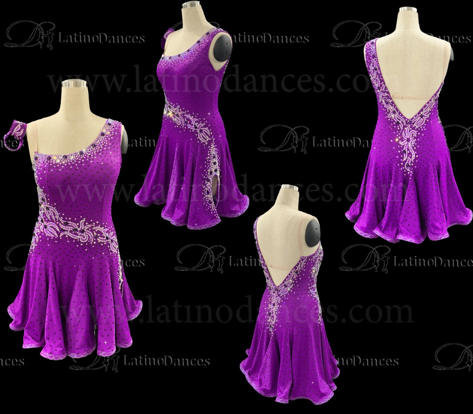 Latin-Rhythm-Tango Dress-Tropical Orchids main image 0